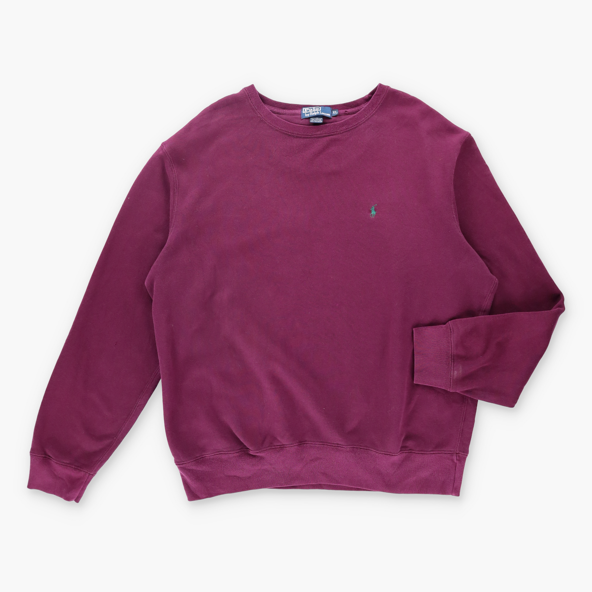 Vintage POLO RALPH LAUREN Embroidered Maroon Sweatshirt *Aubs Vintage Sole Melbourne