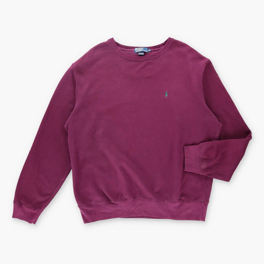 Vintage POLO RALPH LAUREN Embroidered Maroon Sweatshirt *Aubs Vintage Sole Melbourne