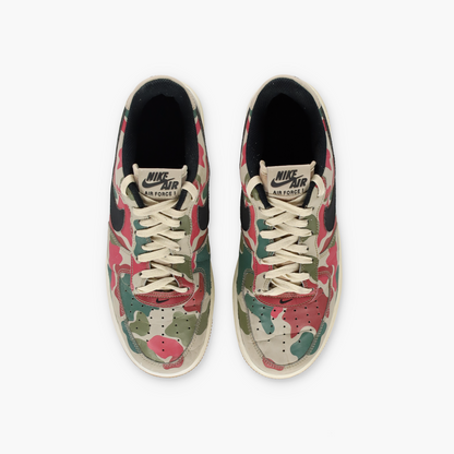 NIKE Air Force 1 Reflective Low Red & Green Camo Sneakers (8)
