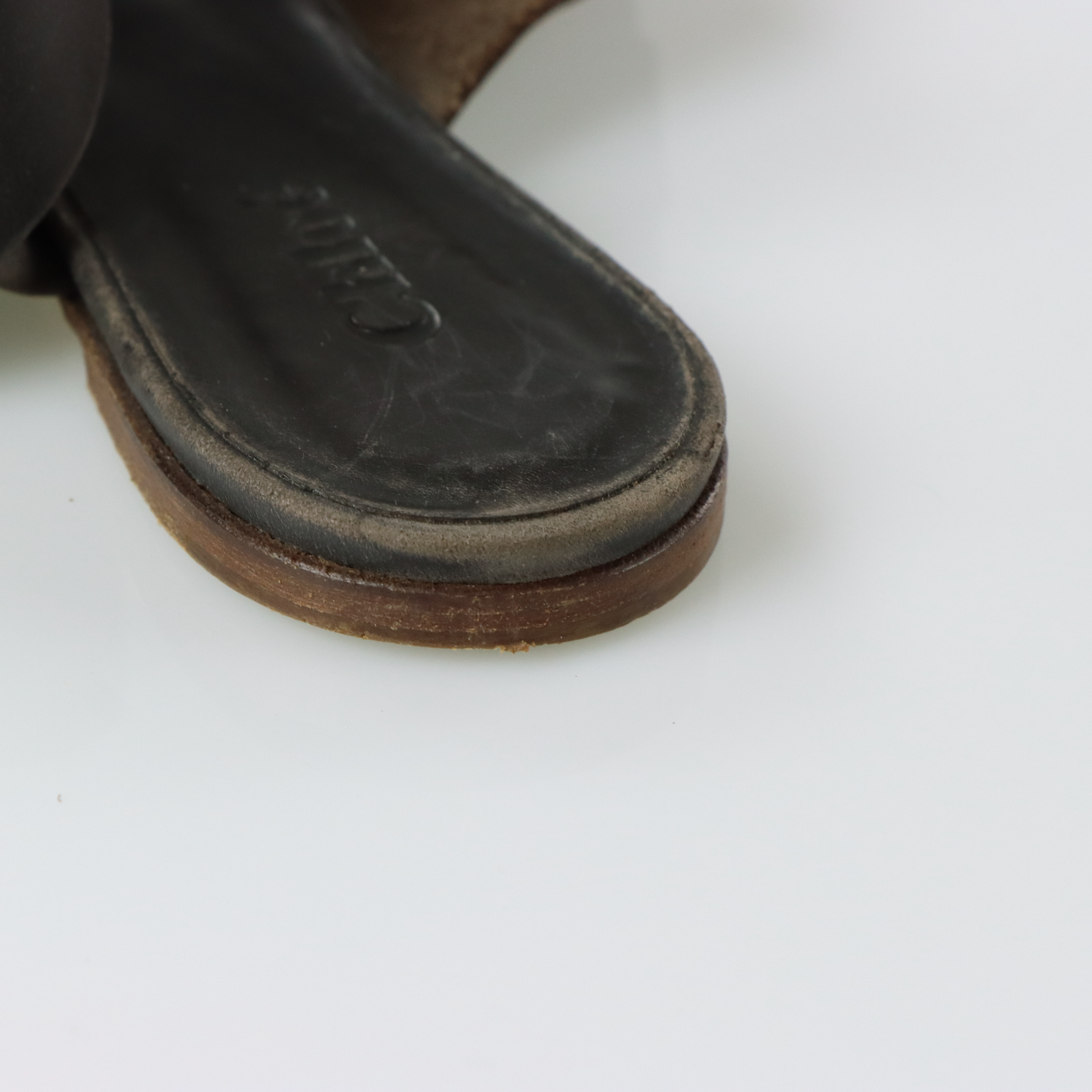 CHLOE Italian Made Canvas & Leather Adjustable Buckle Strap Gladiator Sandals (37.5)