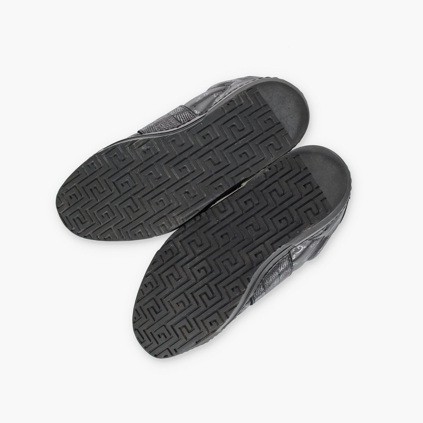 GUCCI Black GG IMPRIME Italian Made Low Top Sneakers (7.5)