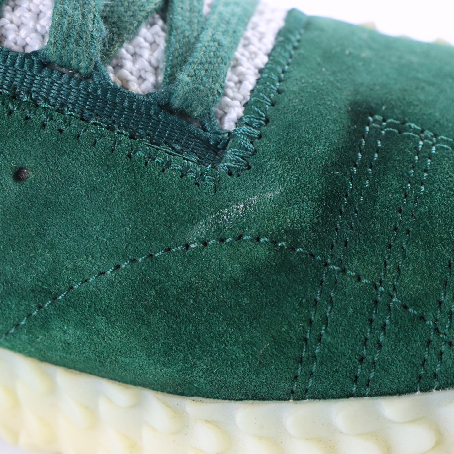 ADIDAS Kamanda Gum Sole Forest Green Suede Sneakers (9)