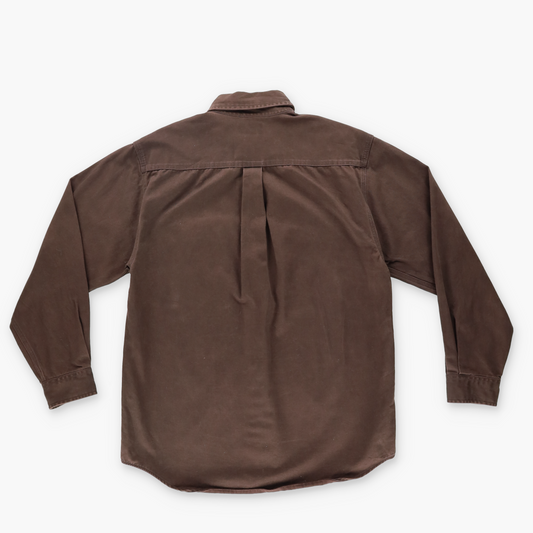 CARHARTT 90s Heavyweight Brown Button Up Long Sleeve Shirt (M-L)