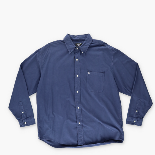 RALPH LAUREN JEANS CO Navy Button Up Long Sleeve Shirt (L)