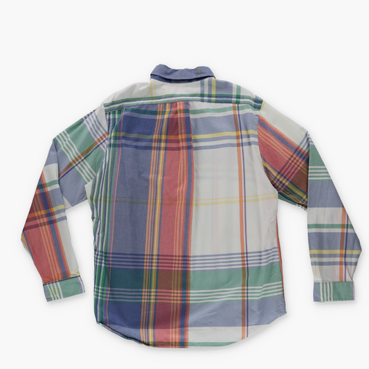 RALPH LAUREN POLO Oxford Fun 'Classic Fit' Multi-Coloured Plaid Button Up Shirt (XL)