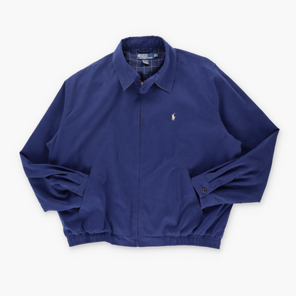 POLO RALPH LAUREN 'Harrington' Embroidered Logo Navy Jacket (XL)