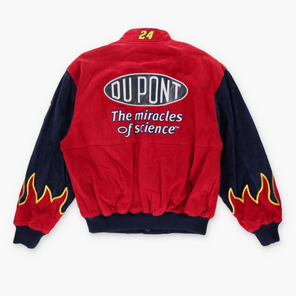 JEFF GORDON #24 Dupont NASCAR Embroidered Suede Racing Jacket (L)