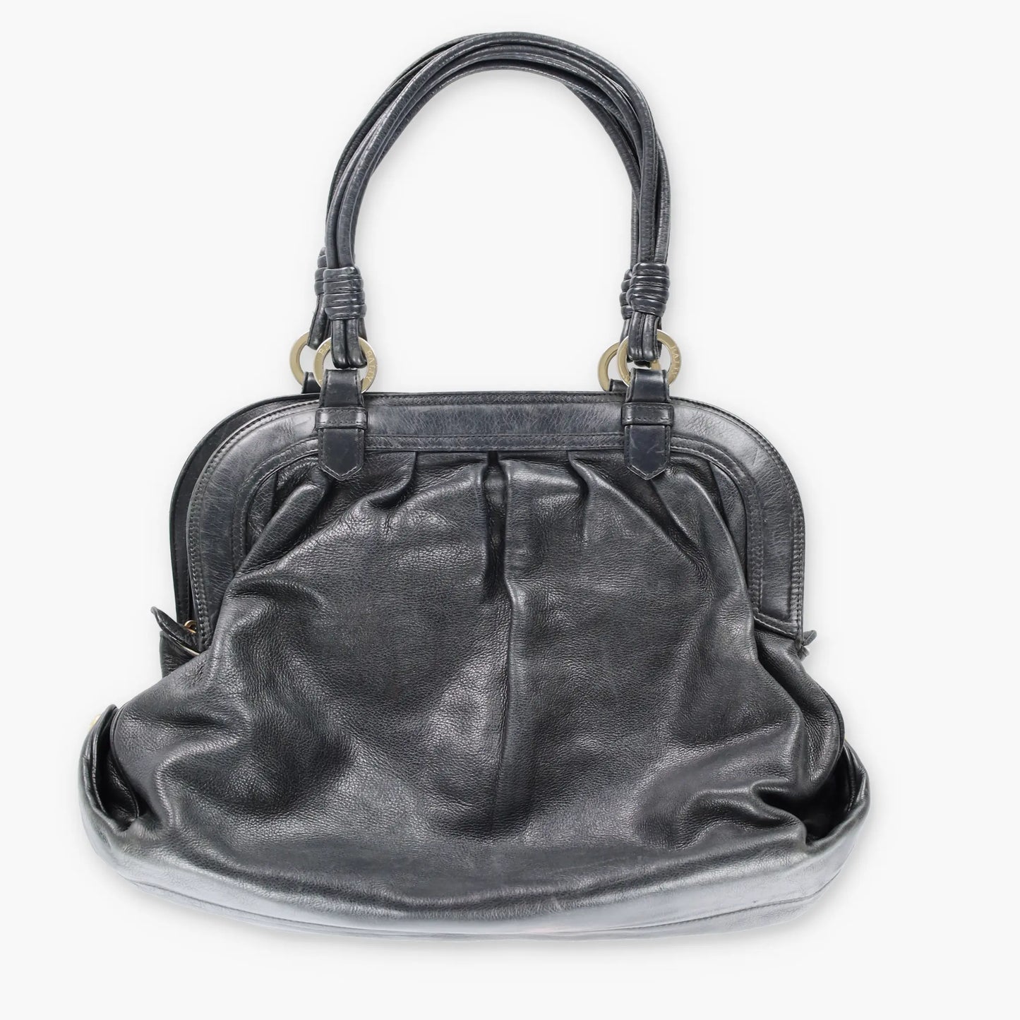 BALLY 'Lailan' Italy Made Genuine Leather Black Shoulder Bag - Vintage Sole Melbourne