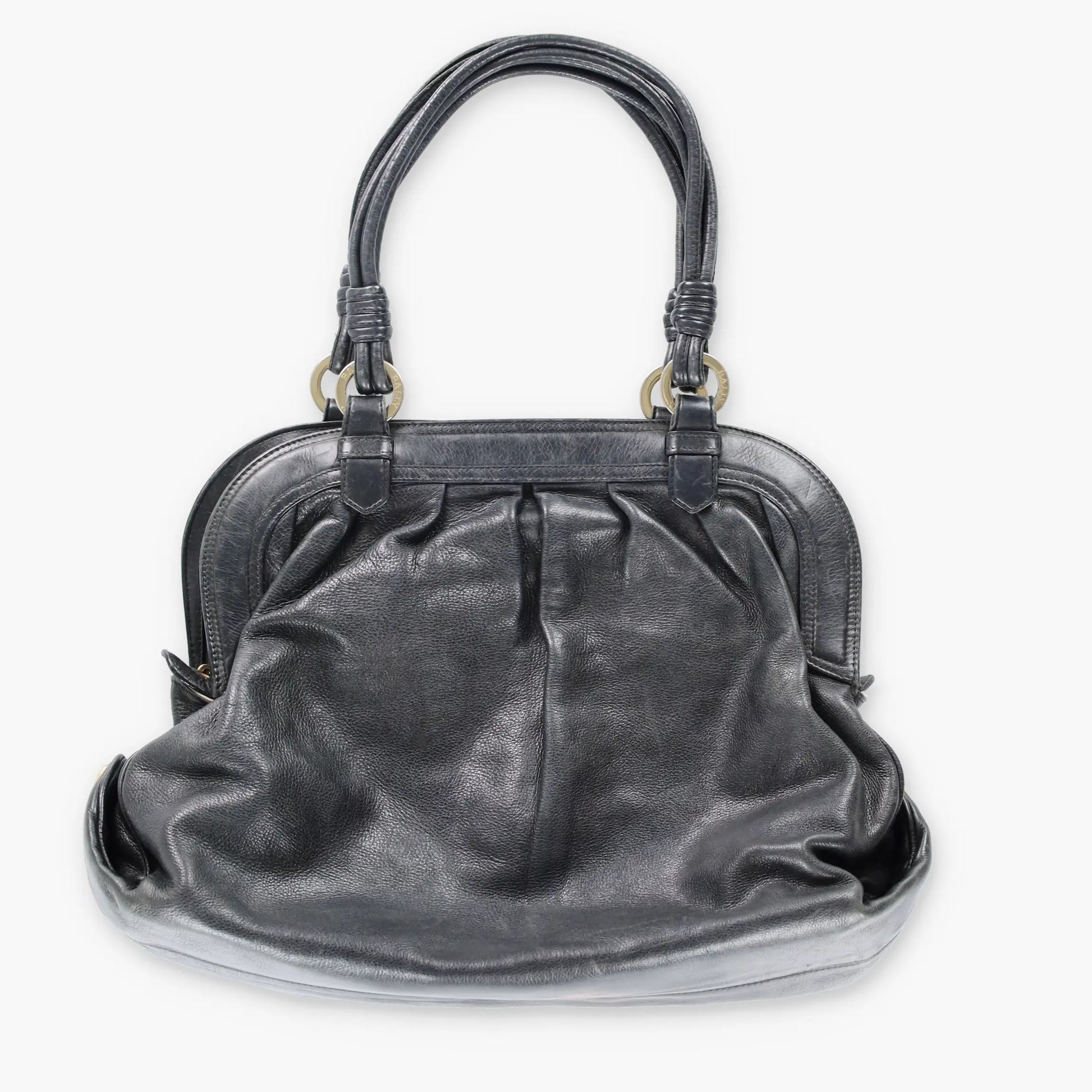 BALLY 'Lailan' Italy Made Genuine Leather Black Shoulder Bag - Vintage Sole Melbourne