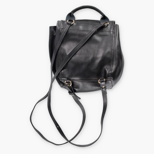 COACH 'Derby' Black Pebbled Mini Drawstring Backpack