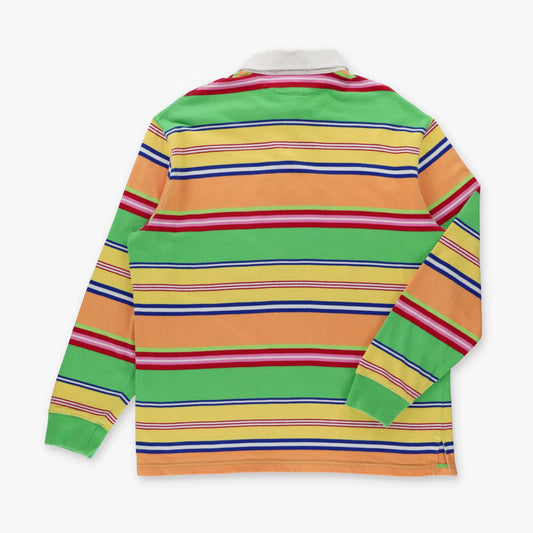 RALPH LAUREN POLO Bright Multicolour Stripe Rugby Jumper (M) ***COCO - Vintage Sole Melbourne