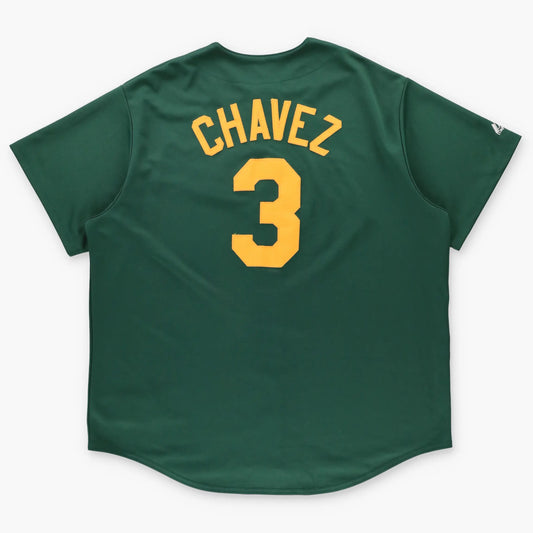 Oakland Athletics Eric Chavez #3 MAJESTIC Korean Made MLB Jersey (XXL) ***COCO - Vintage Sole Melbourne
