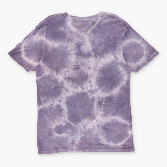 RING OF FIRE Y2K Silver 3D Print USA Made Tie Dye Purple T-Shirt (L-XL)