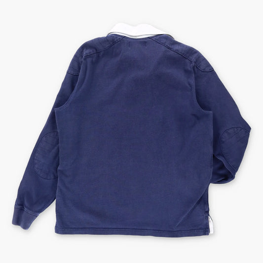 Vintage POLO RALPH LAUREN 'Custom Fit' Embroidered Rugby Long Sleeve Shirt (M)