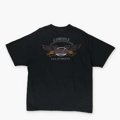 HARLEY DAVIDSON Corona California Eagle Print T-Shirt (XL)