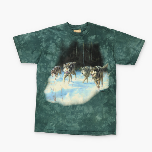 THE MOUNTAIN 'Yellowstone National Park' Wolf Graphic T-Shirt (L)