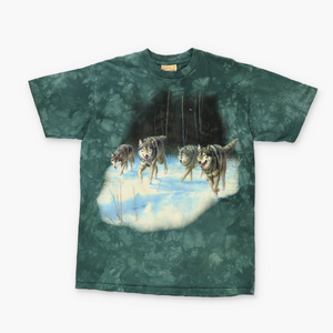 THE MOUNTAIN 'Yellowstone National Park' Wolf Graphic T-Shirt (L)