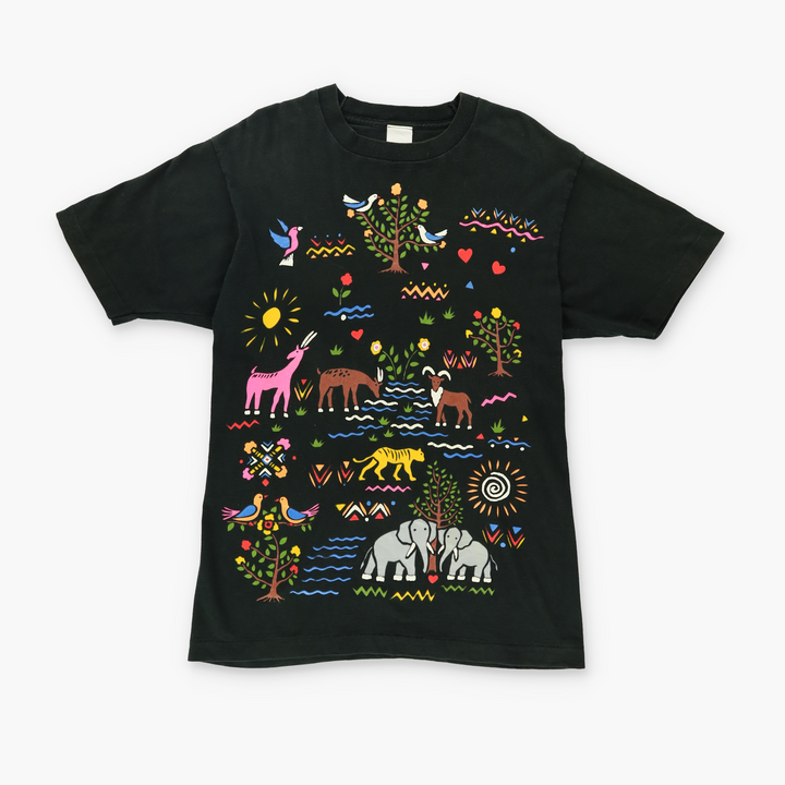 MARCY AND ME Puffy Animal Print Graphic T-Shirt (M-L)