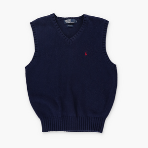 RALPH LAUREN POLO Navy Knit Sweater Vest (M)