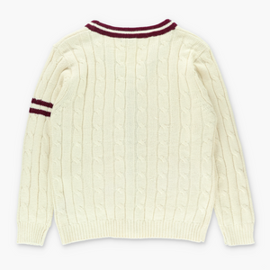 RALPH LAUREN POLO Cable Knit Cricket Cardigan (L)