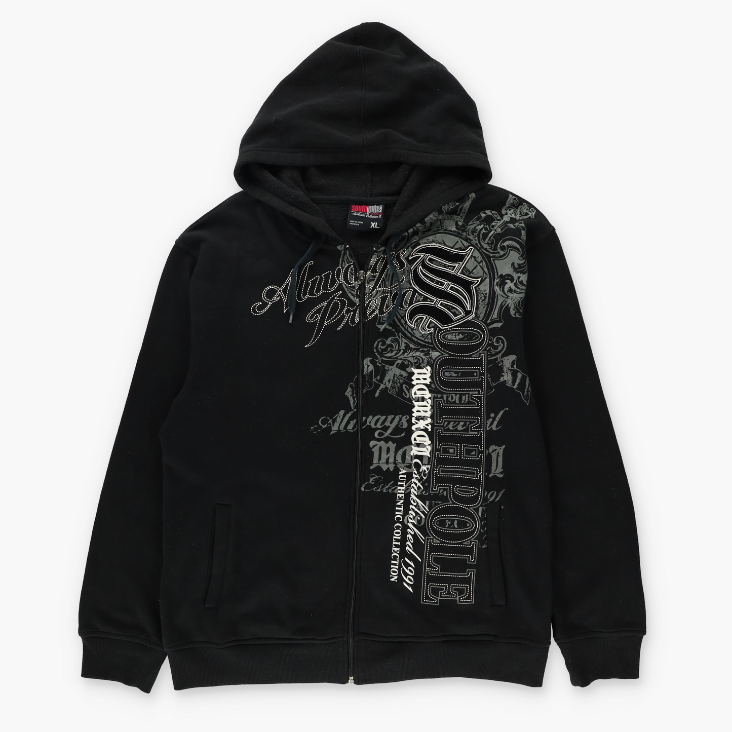 SOUTHPOLE 'Authentic Collection' Y2k Full Zip Sweatshirt (XL)