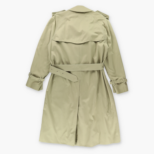 Vintage BURBERRY Khaki Beige Trench Coat England Made (48 REG)