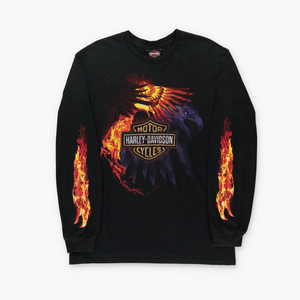 HARLEY DAVIDSON "Live Free Or Die" New Hampshire Long Sleeve Tee (L)