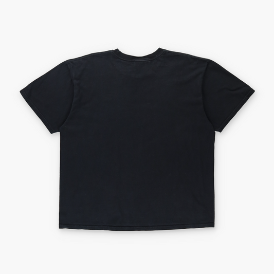 NIKE Embroidered Swoosh Logo Classic Black & White Tee (M-L)