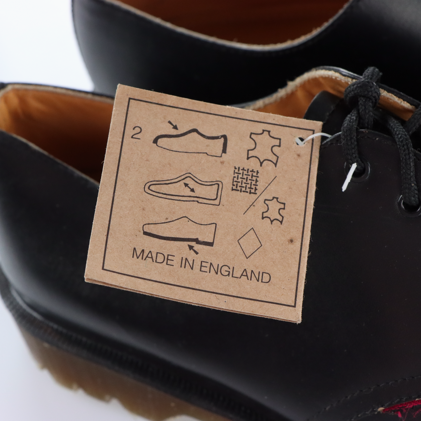 DR MARTENS 'Royal Mail' R. Griggs Black Leather Shoes UK Made (8)