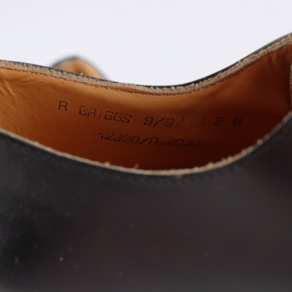 DR MARTENS 'Royal Mail' R. Griggs Black Leather Shoes UK Made (8)