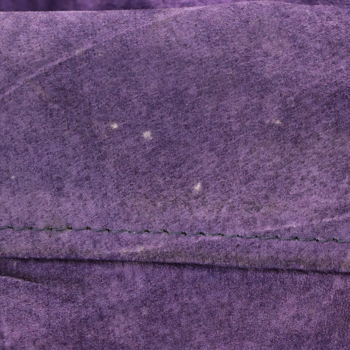 GIORGIO ARMANI Embroidered Logo Suede Purple Bomber Jacket (M-L)