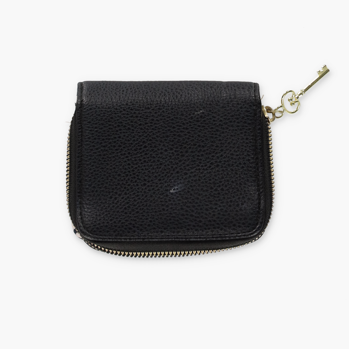 JUICY COUTURE Gold Charm Lock Key Black Wallet