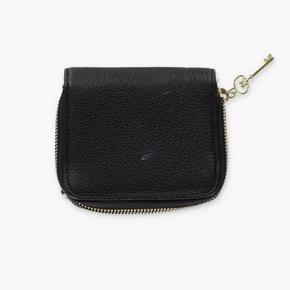 JUICY COUTURE Gold Charm Lock Key Black Wallet