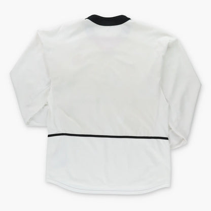 Vintage NIKE Manchester United 2002/2003 Away Long Sleeve White Jersey(L-XL)