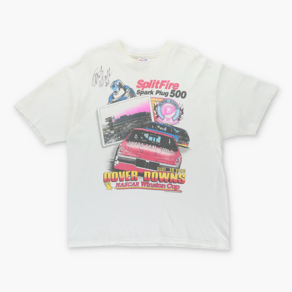 Vintage 1993 NASCAR Rusty Wallace Signature Single Stitch Winston Cup Racing T-Shirt (XL)