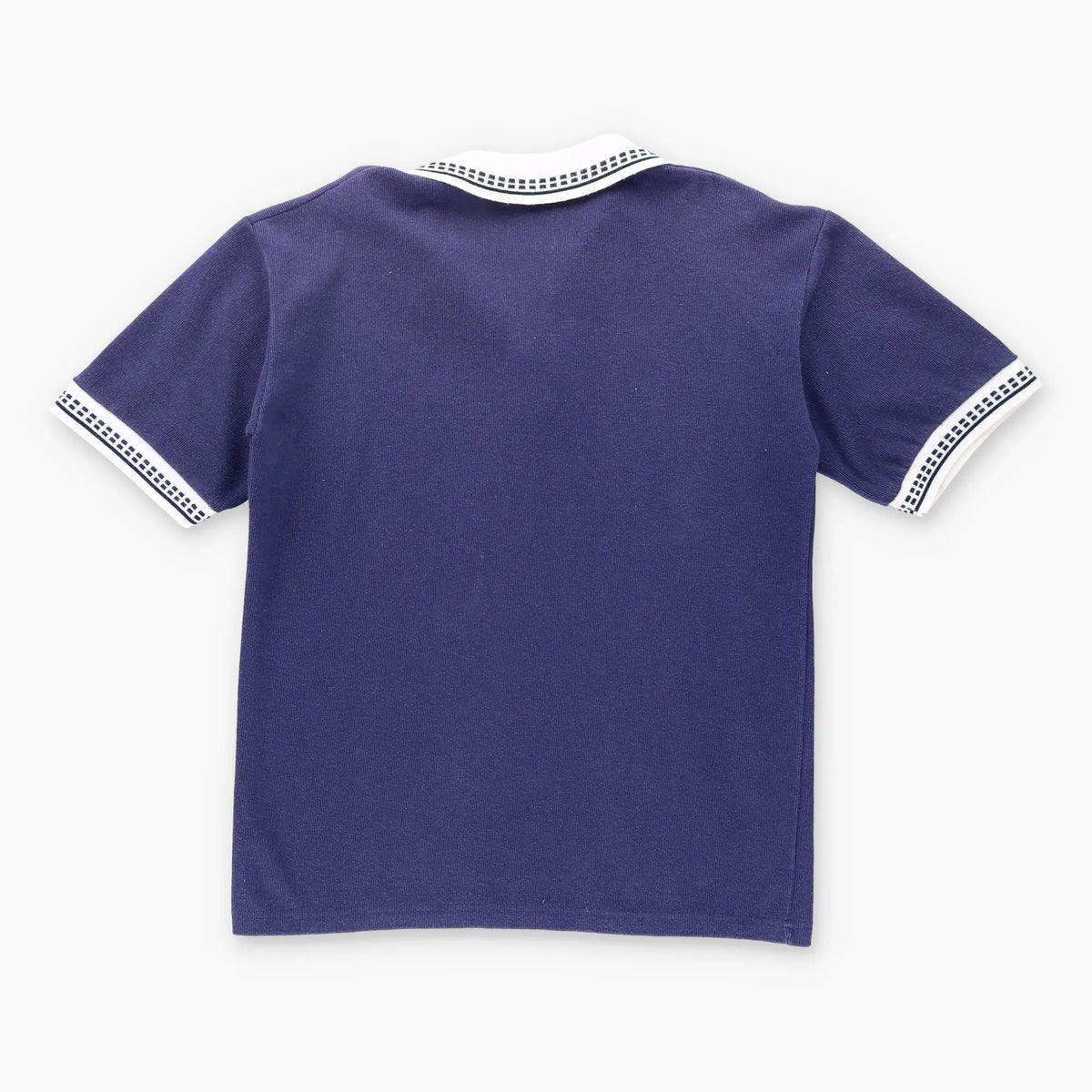 Vintage NIKE 80's Embroidered Swoosh Navy & White Collared Polo Knit T-Shirt (XL)