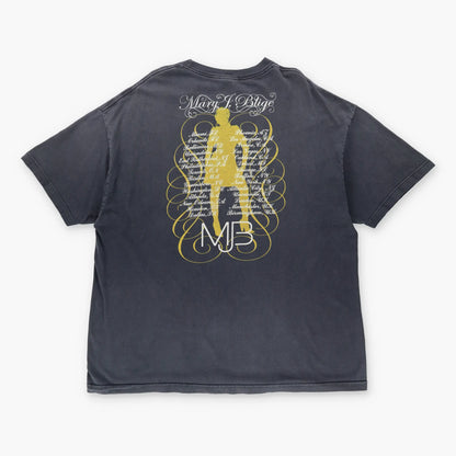 Vintage MARY J. BLIGE 2008 R&B Hip-Hop Faded Grey Music T-Shirt (XXL)