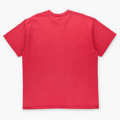 NIKE Red & White Embroidered Swoosh Logo Classic T-Shirt (XL-XXL)