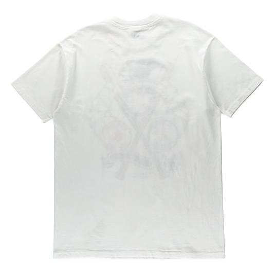 Vintage 1990 American League Oakland vs Boston White MLB Single Stitch Tee USA Made (L TALL)