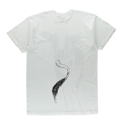 Vintage 1993 Double Sided Black & White Cow Illustration Single Stitch T-Shirt (XL TALL)