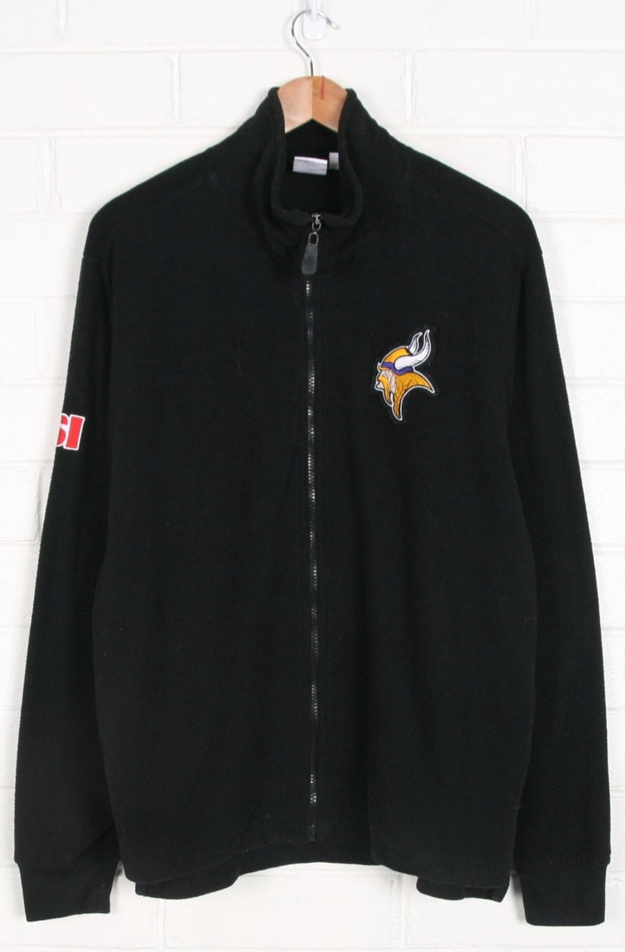 NFL Minnesota Vikings Embroidered Logo Fleece Jacket (XL)