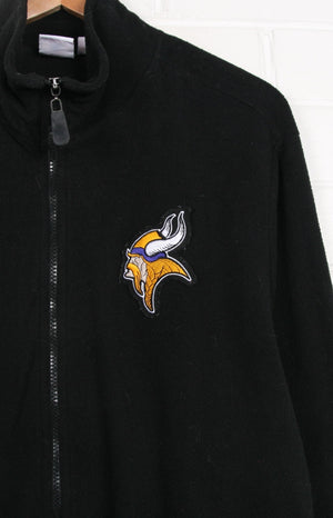NFL Minnesota Vikings Embroidered Logo Fleece Jacket (XL)
