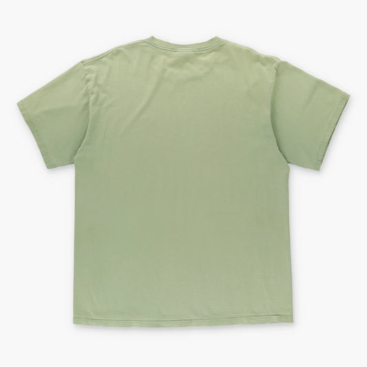 NIKE Embroidered Swoosh Pistachio Green & Black Swoosh T-Shirt (XL) - Vintage Sole Melbourne