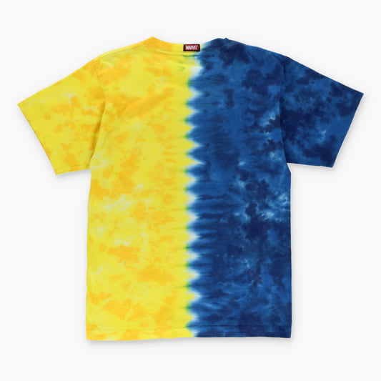 Vintage 1999 MARVEL Wolverine Tie-Dye Yellow & Blue T-Shirt (M) - Vintage Sole Melbourne
