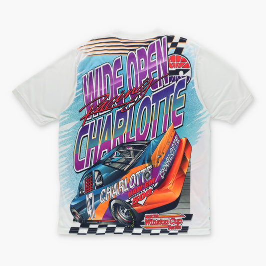 NASCAR 90s Charlotte Motor  Winston Cup Front Back USA Made T-Shirt (L-XL) - Vintage Sole Melbourne