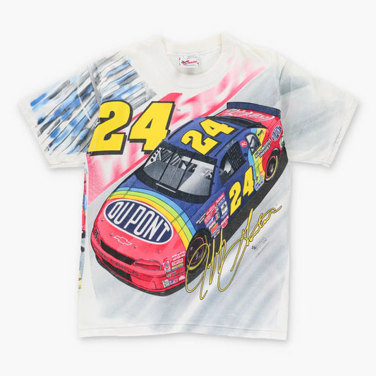 1996 Jeff Gordon #24 NASCAR All Over USA Made T-Shirt  (M) - Vintage Sole Melbourne