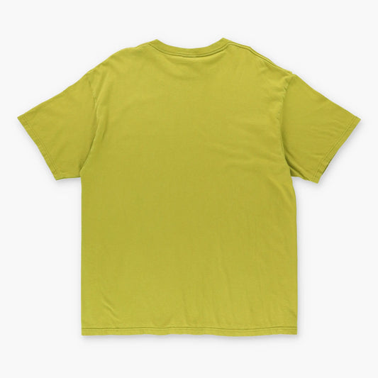 NIKE Embroidered Spell Out Logo Olive Green USA Made T-Shirt  (XL) - Vintage Sole Melbourne