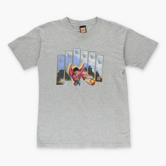 2001 HARRY POTTER Quidditch Movie Promo Grey Tee (M-L) - Vintage Sole Melbourne