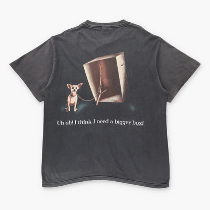 Vintage 1998 TACO BELL Chihuahua "Here Lizard" Godzilla Movie Promo Tee USA Made (XXL)