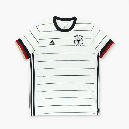 ADIDAS Germany 2020-2022 Black & White Home Soccer Jersey (L)